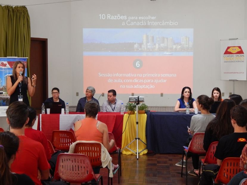 Alunos do Tiradentes conheceram detalhes do programa de intercâmbio ao Canadá