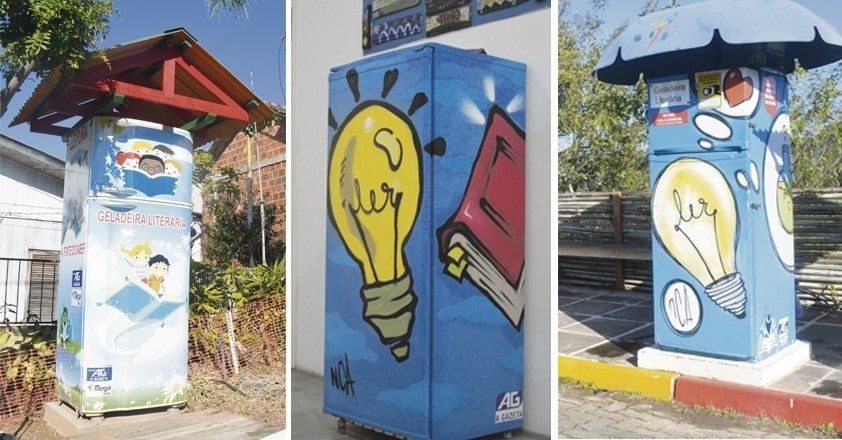 Geladeiras são transformados em bibliotecas 1 Geladeiras são transformados em bibliotecas