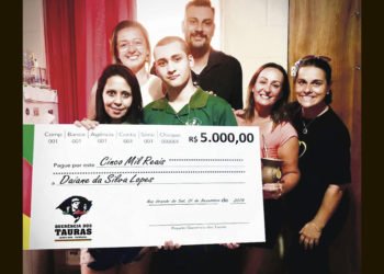 União: Valor arrecadado com galeto beneficente é entregue a Família Lopes