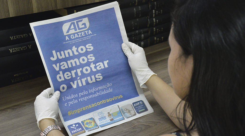 A Gazeta reforça cuidados de higiene na produção e entrega do seu jornal