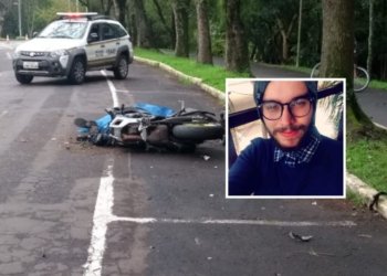Motociclista morre após colidir em árvore