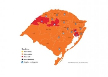 Governo do RS mantém Campo Bom e outras três regiões na bandeira vermelha