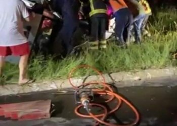 Acidente na RS-239 deixa vítimas presas às ferragens