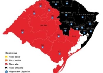 Campo Bom entra na bandeira preta, no mapa de Distanciamento Controlado