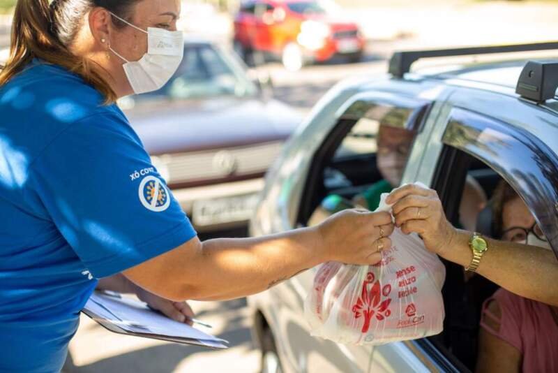 Vacinação solidária: cerca de 350kg de alimentos já foram arrecadados em cinco dias 1 Vacinacao solidaria