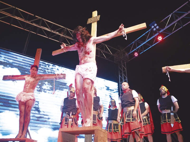 O espetáculo Paixão de Cristo será transmitido de forma on-line neste domingo 1 paixao2