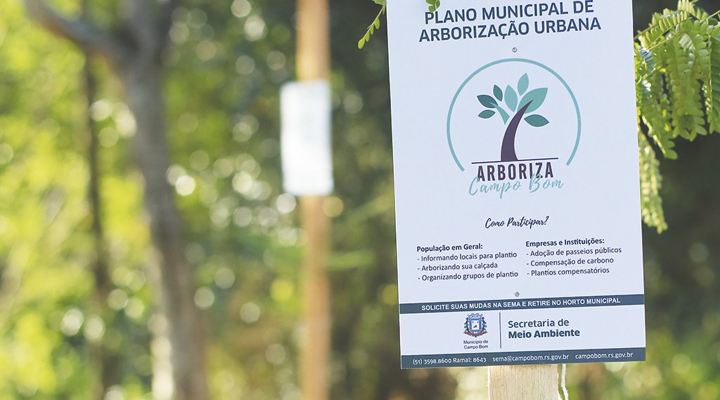 Um ano do Plano de Arborização no município