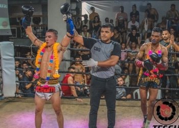 Campo-bonense conquista cinturão no Muay Thai 2 Campo-bonense conquista cinturão no Muay Thai