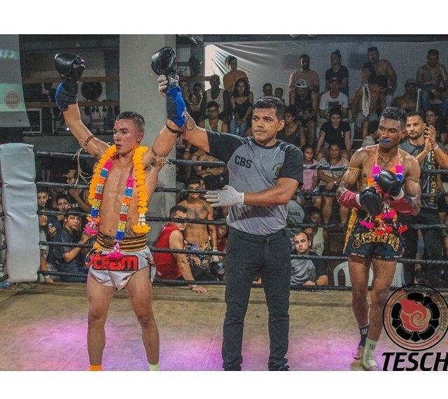 Campo-bonense conquista cinturão no Muay Thai 1 Campo-bonense conquista cinturão no Muay Thai