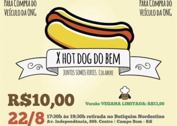 ONG Campo Bom pra Cachorro realiza mais uma edição do Hot Dog do Bem