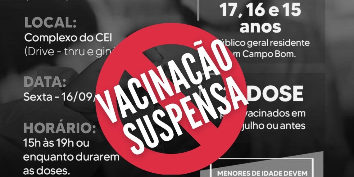 Ministério da Saúde suspende vacinação de adolescentes sem comorbidades 1 Ministério da Saúde suspende vacinação de adolescentes sem comorbidades