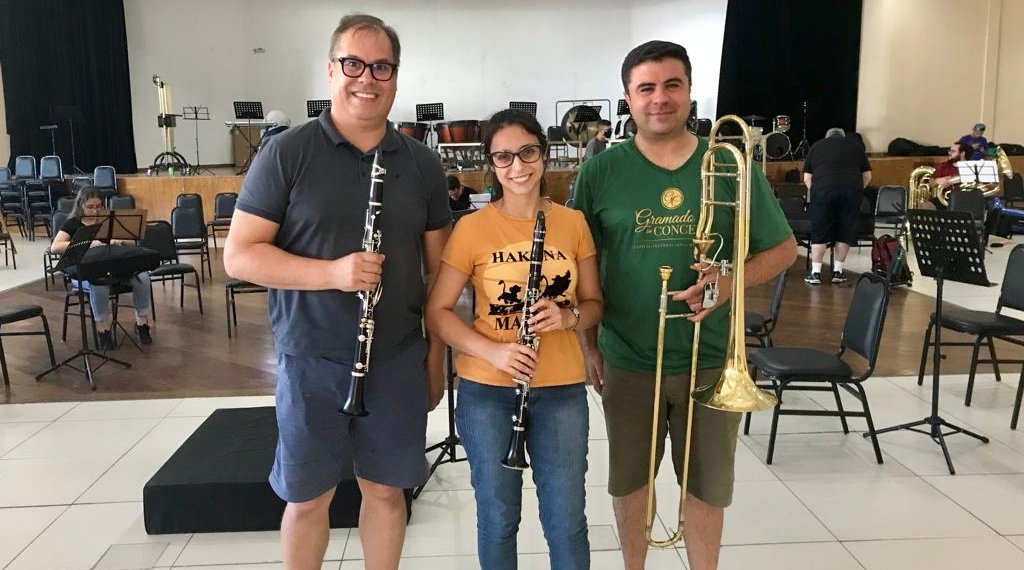 Três integrantes da Banda Municipal de Campo Bom participam de um dos principais festivais de música erudita do Brasil