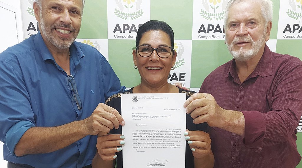 Faisal Karam destina R$ 100 mil para a APAE de Campo Bom