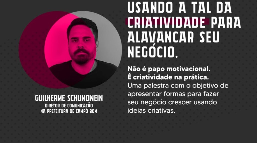 É nesta quinta-feira: Oficinas de Crescimento estão de volta e irão abordar a criatividade para alavancar o próprio negócio 1 É nesta quinta-feira: Oficinas de Crescimento estão de volta e irão abordar a criatividade para alavancar o próprio negócio