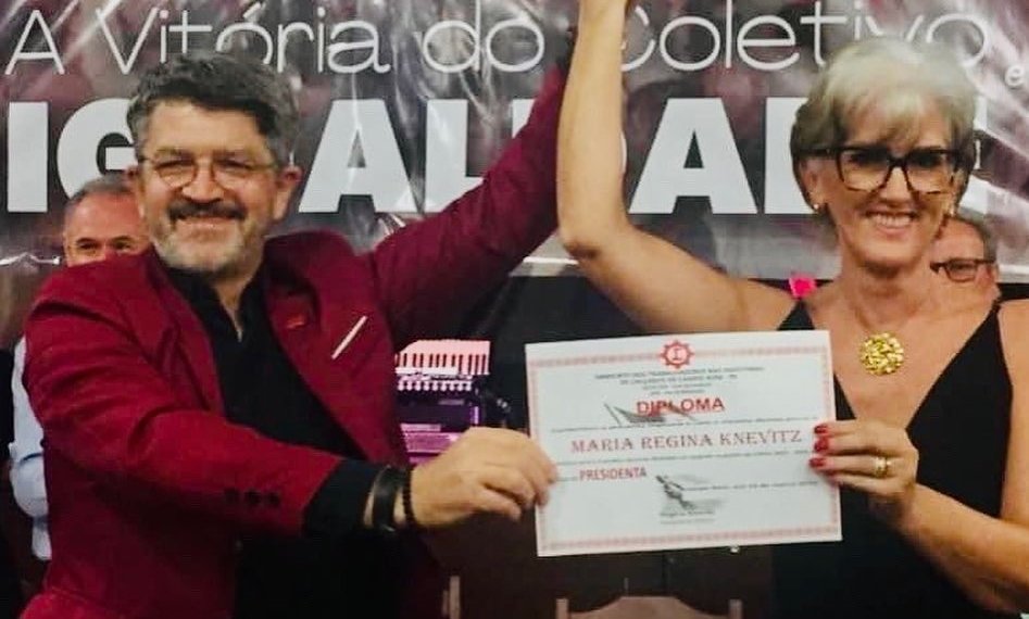 Sindicato dos Sapateiros empossa a primeira mulher presidente da história da entidade 1 Sindicato dos Sapateiros empossa a primeira mulher presidente da história da entidade