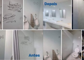 Após menos de 30 dias reaberto, Largo Irmãos Vetter é alvo de vandalismo 10 Após menos de 30 dias reaberto, Largo Irmãos Vetter é alvo de vandalismo
