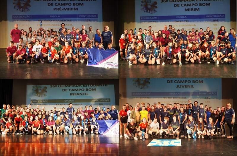 Melhores da 36ª Olimpíada Estudantil de Campo Bom recebem premiação 1 Melhores da 36ª Olimpíada Estudantil de Campo Bom recebem premiação