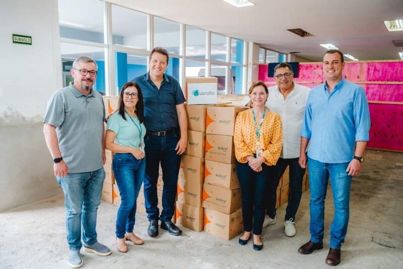 <strong>Verallia doa 800 cestas básicas para a Assistência Social do Município</strong> 1 Verallia doa 800 cestas básicas para a Assistência Social do Município