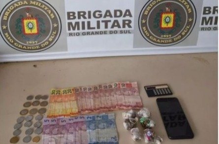 Brigada Militar realiza prisão por tráfico ilícito de drogas