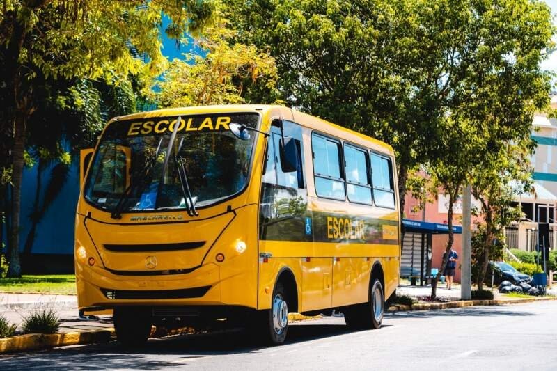 <strong>Campo Bom tem novo ônibus escolar para atender alunos da zona rural</strong> 1 Campo Bom tem novo ônibus escolar para atender alunos da zona rural