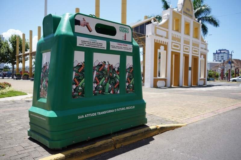 Verallia instala pontos de entrega voluntária de vidro para reciclagem