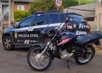 Polícia Civil recupera motocicleta furtada
