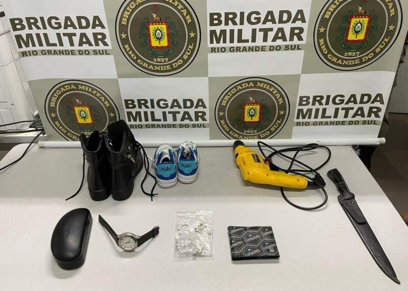 Brigada Militar efetua prisão por tráfico ilícito de drogas 1 Brigada Militar efetua prisão por tráfico ilícito de drogas