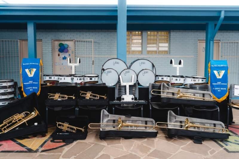 Bandas escolares recebem repasse de mais instrumentos 1 Bandas escolares recebem repasse de mais instrumentos