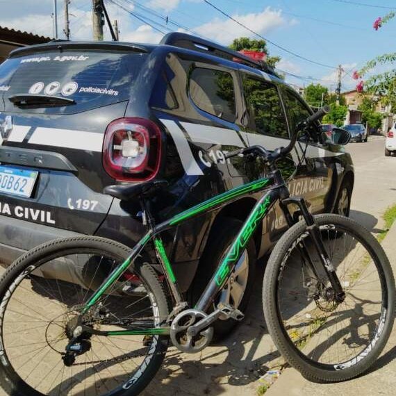Bicicleta é recuperada depois de ser identificada pelo dono em brick online 1 Polícia Civil recaptura foragido no bairro Centro