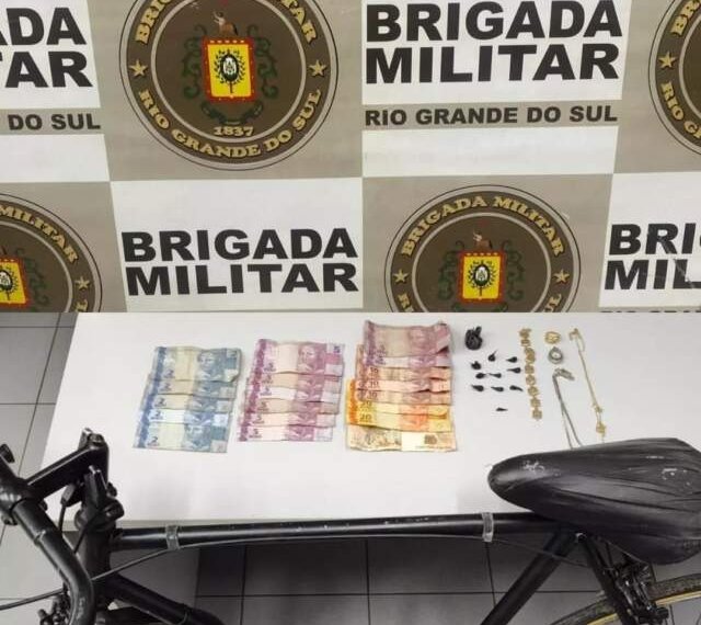 Brigada Militar realiza prisão por tráfico de drogas 1 Brigada Militar realiza prisão por tráfico de drogas