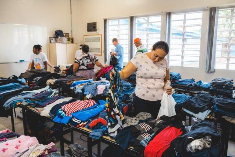 Campo Bom Solidário no bairro Dona Augusta nesta quarta-feira