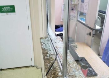 Homem é preso em flagrante após dano ao Hospital Lauro Reus 2 Homem é preso em flagrante após dano ao Hospital Lauro Reus