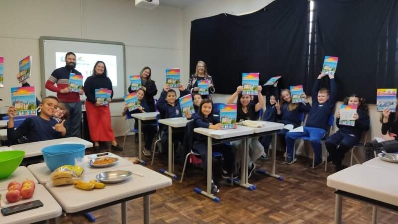 Alunos recebem iniciação ao idioma alemão 1 Alunos recebem iniciação ao idioma alemão