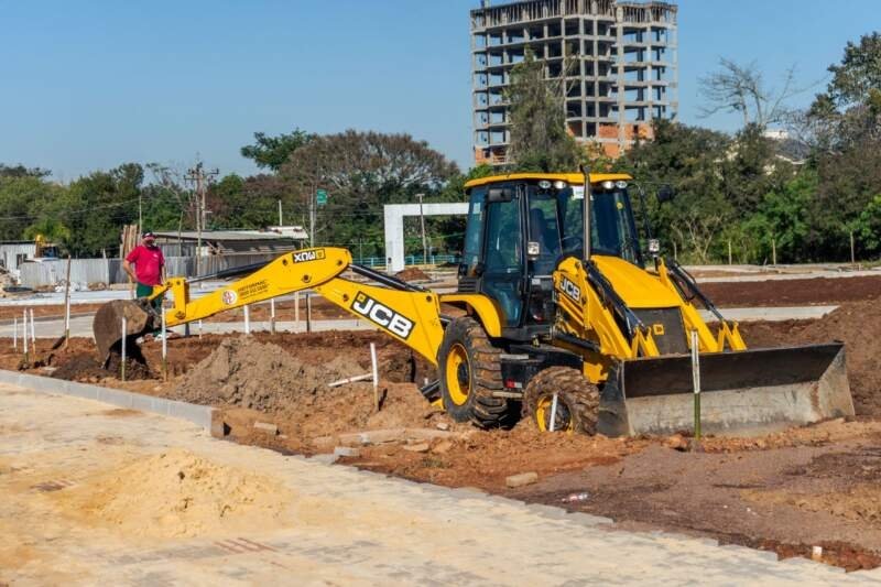 Obra avança e base do Novo Parcão já está finalizada 1 Obra avança e base do Novo Parcão já está finalizada