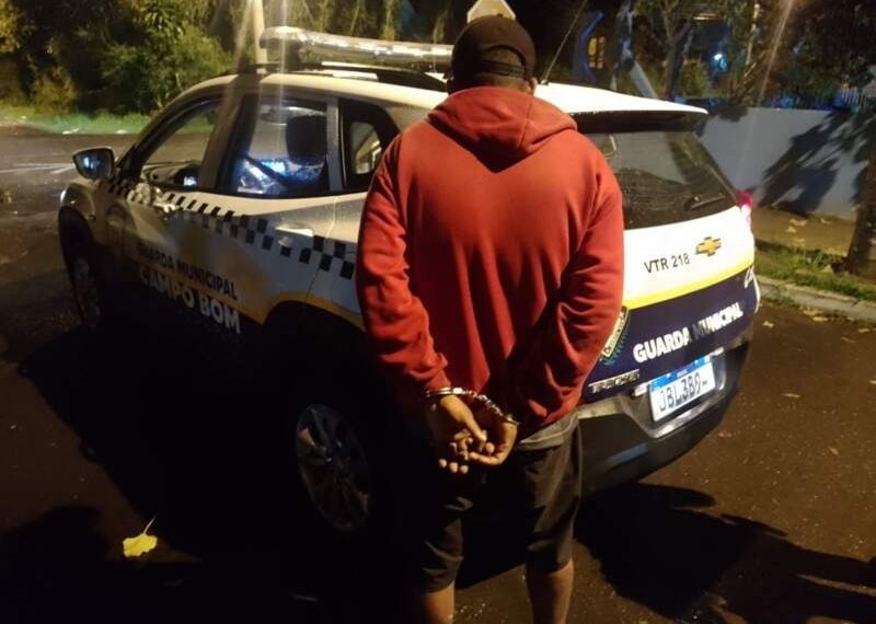Guarda Municipal prende homem foragido 1 Guarda Municipal prende homem foragido