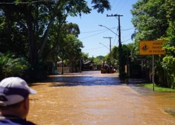 Campo Bom enfrenta a sétima enchente do Rio dos Sinos em 2023