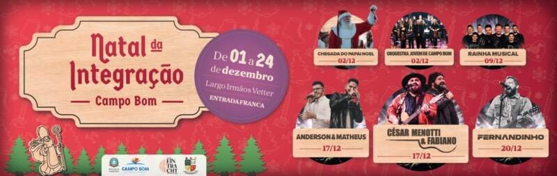 Veja programação completa do Natal da Integração 2023