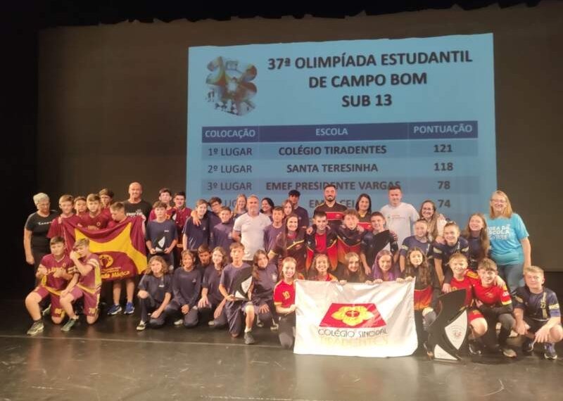 Melhores da 37ª Olimpíada Estudantil de Campo Bom recebem premiação