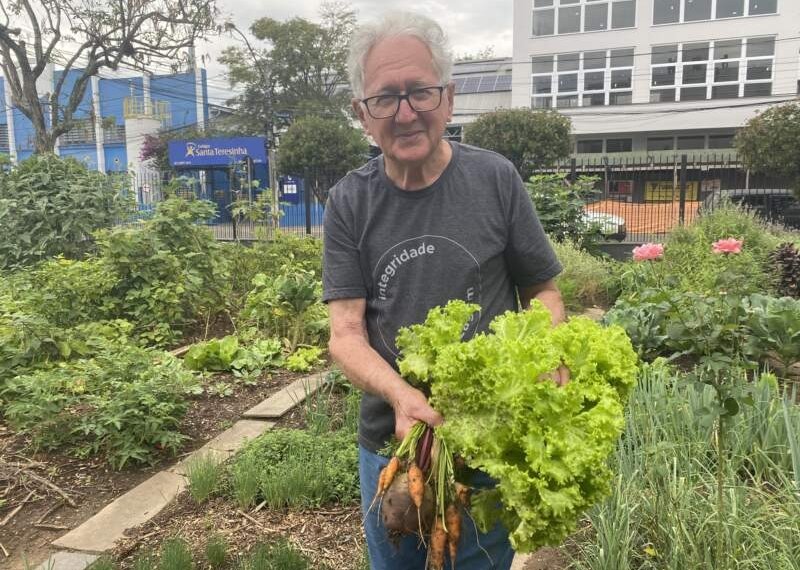 Oásis verde no coração da cidade: Horta de mais de 50 anos no Centro de Campo Bom 1 Oásis verde no coração da cidade: Horta de mais de 50 anos no Centro de Campo Bom