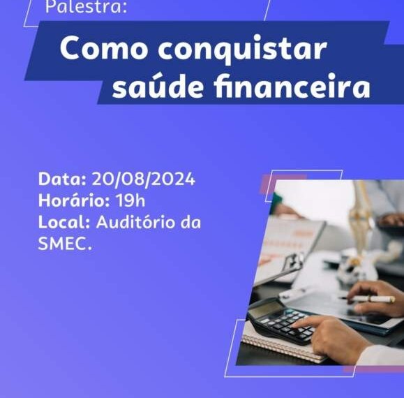Como conquistar a saúde financeira do seu negócio é pauta de palestra na Prefeitura 1 Como conquistar a saúde financeira do seu negócio é pauta de palestra na Prefeitura