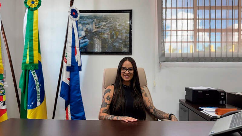 A mais votada e agora, presidente da Câmara de Vereadores de Campo Bom