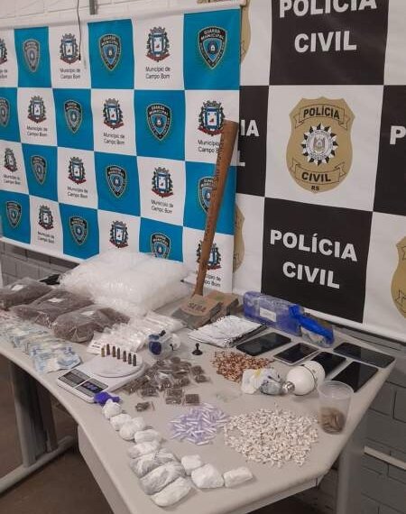 Guarda Municipal e Polícia Civil fecham laboratório de drogas no Bairro Barrinha 1 Guarda Municipal e Polícia Civil fecham laboratório de drogas no Bairro Barrinha