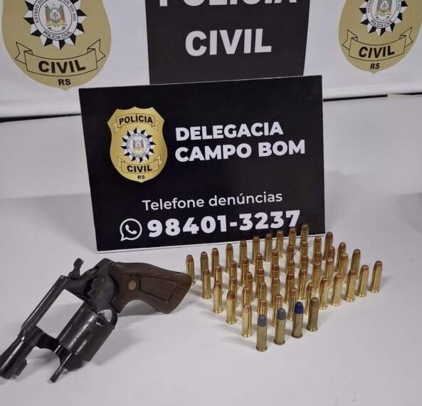 Polícia Civil de Campo Bom prende homem armado em hotel após investigação de violência doméstica 1 Polícia Civil de Campo Bom prende homem armado em hotel após investigação de violência doméstica
