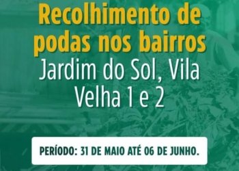 Atenção, moradores do Jardim do Sol, Vila Velha 1 e Vila Velha 2
