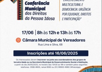 Conferência Municipal da Pessoa Idosa ocorre dia 17 na Câmara de Vereadores