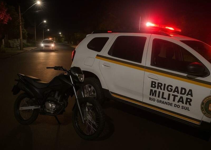 Brigada Militar de Campo Bom prende homem por adulteração de motocicleta
