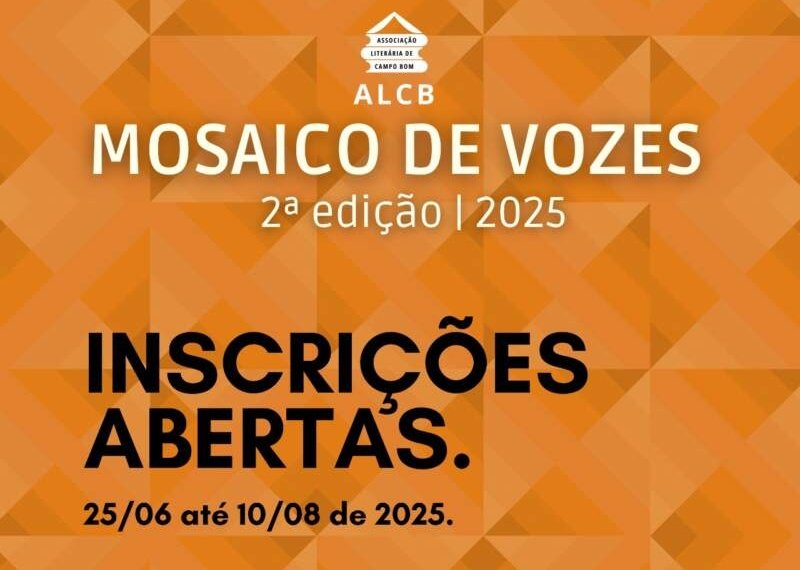 ALCB lança 2ª edição do Concurso Literário Mosaico de Vozes 1 ALCB lança 2ª edição do Concurso Literário Mosaico de Vozes