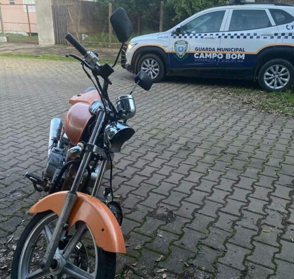 Ação conjunta recupera motocicleta furtada em Campo Bom 1 Ação conjunta recupera motocicleta furtada em Campo Bom
