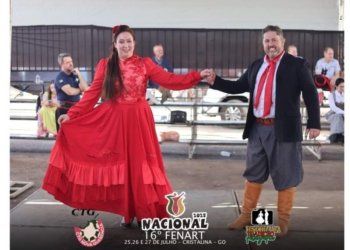 Casal do CTG M’Bororé conquista título nacional nas Danças Gaúchas de Salão 9 Casal do CTG M’Bororé conquista título nacional nas Danças Gaúchas de Salão
