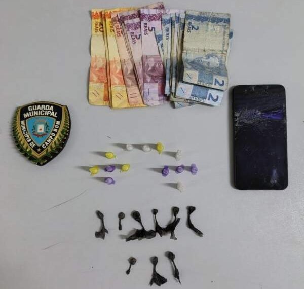 Guarda Municipal prende homem por tráfico de drogas no bairro Rio Branco 1 Guarda Municipal prende homem por tráfico de drogas no bairro Rio Branco